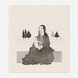 David Hockney, The Enchantress with the Baby Rapunzel (from the Six Fairy Tales from the Brothers Grimm series), 1969, etching and aquatint on Hodgkinson handmade