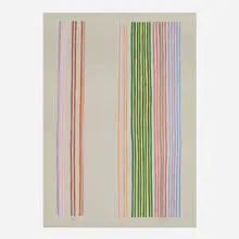 Gene Davis, Royal Curtain, 1980, screenprint in colors on Arches