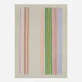 Gene Davis, Royal Curtain, 1980, screenprint in colors on Arches