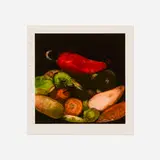 Donald Sultan, Peppers, May 30, 1989, 1989, screenprint in colors
