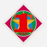 Robert Indiana, One (from the American Dream portfolio), 1997, screenprint in colors