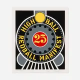 Robert Indiana, Highball on the Redball Manifest (from The American Dream portfolio), 1997, screenprint in colors
