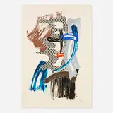 Roy Lichtenstein, The Mask, 1989, lithograph, waxtype, woodcut and screenprint in colors on Saunders Waterford