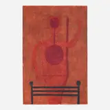 Hombre en Rojo by Rufino Tamayo, 1977, Mixografía in colors on Arches, sold May 2026