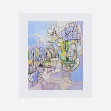 George Condo, Full Sweep (Plate 8), 2011, offset lithograph in colors