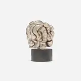 Miguel Ortiz Berrocal, Portrait de Michèle (Opus 110), 1969, nickel-plated Zamak, gold-plated brass, cubic zirconia, enamel