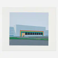Jake Longstreth, Peachtree Drive, 2019, screenprint in colors on BFK Rives