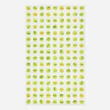 Tennis Ball Wallpaper (Sealed Full Sheet: 144 Tennis Balls) by Jonas Wood, 2018, offset lithograph in colors, sold May 2026