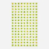 Jonas Wood, Tennis Ball Wallpaper (Sealed Full Sheet: 144 Tennis Balls), 2018, offset lithograph in colors