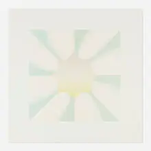 Judy Chicago, Through the Flower Twice (II), 1972, lithograph in colors