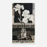 William Kentridge, Listen for the Echo, 2015-22, archival inkjet print with hand-coloring and India ink