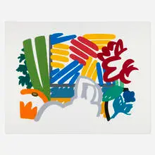 Tom Wesselmann, Still Life with Matisse and Johns, 1993, screenprint in colors on museum board