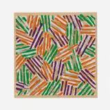 Jasper Johns, Cross Hatch, 1977, screenprint in colors on Patapar printing parchment