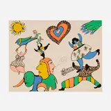 Niki de Saint Phalle, Je t’aime, 1971, lithograph in colors