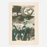 John Baldessari, Look While Catching and Holding (Frog and Butterfly), 1984, intaglio relief print in colors on Arches