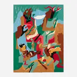 Jacob Lawrence, Celebration of Heritage, 1992, lithograph in colors