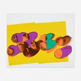 Andy Warhol, Peaches (from the Space Fruit: Still Lifes portfolio), 1979, screenprint in colors on Lenox Museum Board