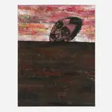 Luis Cruz Azaceta, Self-Portrait Listening to Mother Earth, 1986, acrylic on canvas