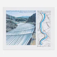 Over the River, Project for the Arkansas River, State of Colorado by Christo & Jeanne-Claude, 1999, offset lithograph in colors, sold Jun 2026