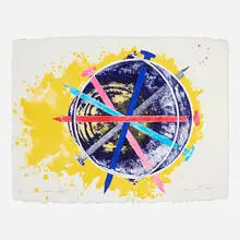 James Rosenquist, Echo Pale, 1975, lithograph and screenprint in colors on John Kohler handmade