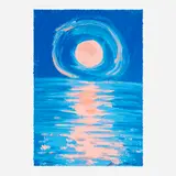 Ann Craven, Moon (July Quiet), 2025, screenprint in colors