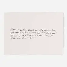 #1 The Fireman (from the Greeting Card Joke series) by Richard Prince, 2011, foil stamp print on greeting card, sold Jun 2026