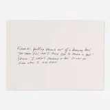 Richard Prince, #1 The Fireman (from the Greeting Card Joke series), 2011, foil stamp print on greeting card