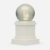 Maurizio Cattelan, L.O.V.E. Snow Globe, 2014, resin, glass, cast concrete