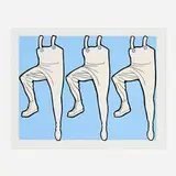 John Wesley, What's Going on in the Halls?, 1971, screenprint in colors
