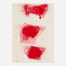 Jim Dine, Red Piano (from The Picture of Dorian Gray portfolio), 1968, lithograph in colors