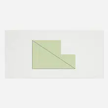 Robert Mangold, Untitled (from the A Book of Silk Screen Prints portfolio), 1992, screenprint in colors on Fabriano Cotton