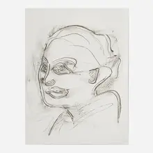 Sam Francis, Self-Portrait (SF-037), 1973, lithograph