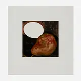 Donald Sultan, Two Pears, a Lemon, and an Egg (from the Fruits and Flowers III series), 1994, screenprint in colors
