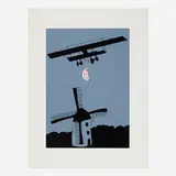 John Wesley, Twilight Over the Lowlands, screenprint in colors