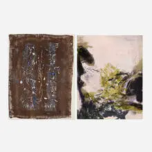 Zao Wou-ki, Two works for XXe Siècle, lithograph in colors
