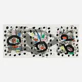 Joan Miró, Oiseau solaire, oiseau lunaire, étincelles, 1967, lithograph in colors