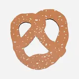Claes Oldenburg, N.Y.C. Pretzel, 1994, screenprint in colors on cardboard