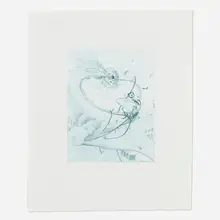 Inka Essenhigh, Tornado, 2001, etching in colors on Somerset
