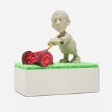 Elliott Arkin, The Spanish Gardener, c. 2012, cast and painted resin, textile