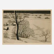 Charles M. Capps, Mission Accomplished, 1945, etching and aquatint