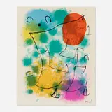 Joan Miró, Hommage à Rimbaud, 1962, etching and aquatint in colors