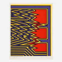 Nicholas Krushenick, Rip Down, 1978, screenprint in colors