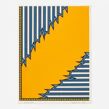 Nicholas Krushenick, Long Beach, 1978, screenprint in colors