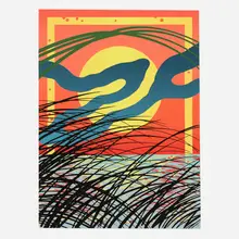 Sam Friedman, Circadian Clock (from the Beach Painting series), 2023, archival pigment print on cold press cotton rag 290gsm Bright White