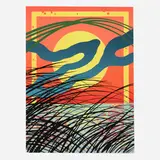 Sam Friedman, Circadian Clock (from the Beach Painting series), 2023, archival pigment print on cold press cotton rag 290gsm Bright White
