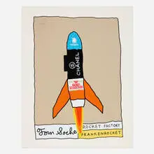 Tom Sachs, TOO DARN HOT, 2022, screenprint in colors on 600gsm Somerset Tub Sized Satin
