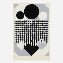 Victor Vasarely, Antares, 1970, screenprint in colors