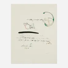 Paul Wunderlich, Untitled (from the Porträt Wunderlich portfolio), 1968, lithograph in colors on BFK Rives