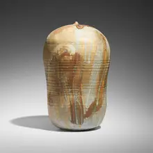 Toshiko Takaezu, Closed Form (with rattle), c. 1985, glazed stoneware