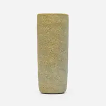 Vase by Gertrud and Otto Natzler, c. 1938, volcanic-glazed earthenware, sold Jun 2026